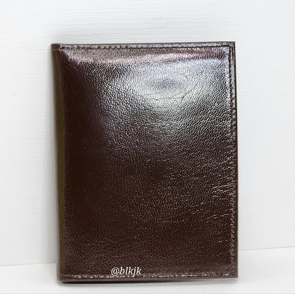 Vintage Gino Goat Leather Slim Bifold Wallet *Brown* NWT